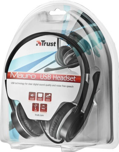 Наушники Trust Mauro Usb Headset (17591) фото в интернет магазине WiseSmart.com.ua