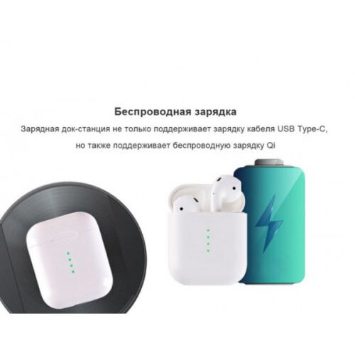 Беспроводные сенсорные Bluetooth наушники в кейсе с поддержкой Беспроводной зарядки HBQ i100 TWS 5.0 Белые фото в интернет магазине WiseSmart.com.ua