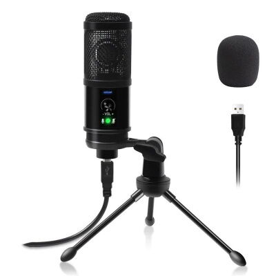 USB микрофон для ПК, ноутбука, студий для записи звука Savetek M3, профессиональный, конденсаторный (100795) фото в интернет магазине WiseSmart.com.ua