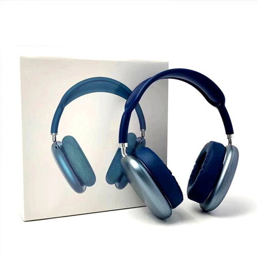 Полноразмерные беспроводные Bluetooth с аккумулятором Macaron MP90 с MP3 плеером/AUX/microSD Голубые фото в интернет магазине WiseSmart.com.ua