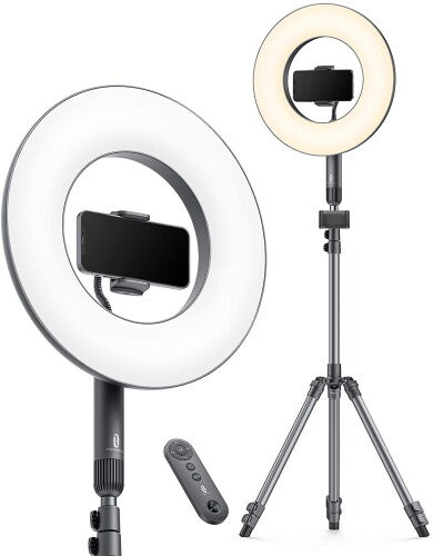 Набор блогера TaoTronics 14'' Selfie Ring Light, Dimmable LED Ring Light with 78'' Tripod Stand 36W 6500K (TT-CL030) фото в интернет магазине WiseSmart.com.ua