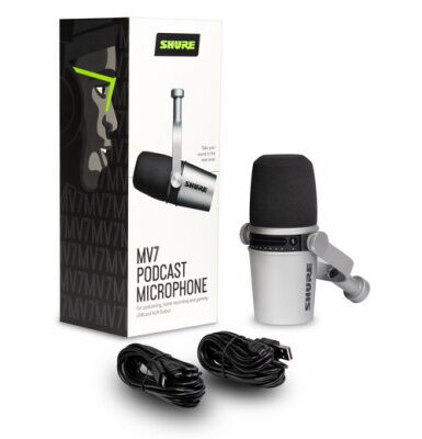Микрофон студийный Shure MV7-S фото в интернет магазине WiseSmart.com.ua