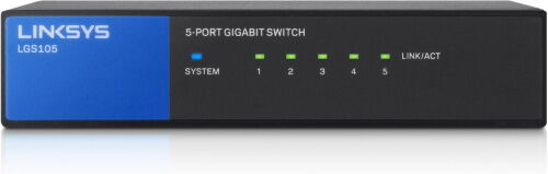 Коммутатор Linksys Desktop Gigabit Switch 5-Port (LGS105) фото в интернет магазине WiseSmart.com.ua