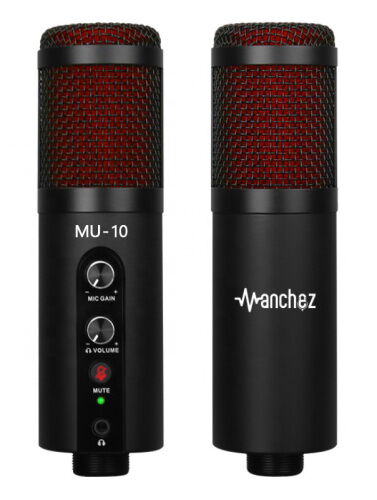 Конденсаторный микрофон студийный Manchez SU-10 со штативом USB Black (3_00987) фото в интернет магазине WiseSmart.com.ua
