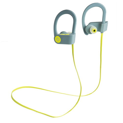 Беспроводные наушники Romix S3 Sport Wireless Headphone  RWH S3 Green-Grey фото в интернет магазине WiseSmart.com.ua