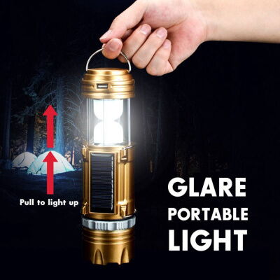 Кемпинговый фонарь светодиодный LED комплект из четырех штук Camp Light SB-9688Solar аккумуляторный фото в интернет магазине WiseSmart.com.ua