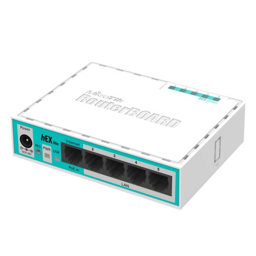 Маршрутизатор MikroTik RouterBOARD RB750r2 hEX lite (850MHz/64Mb, 5х100Мбит, PoE in) фото в интернет магазине WiseSmart.com.ua