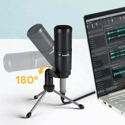 Студийный конденсаторный микрофон Maono AU-PM360TR (Черный) фото в интернет магазине WiseSmart.com.ua