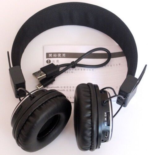 Беспроводные Bluetooth наушники Atlanfa AT-7611 c MP3 плеер FM радио приемником и микрофоном Черный (258550) фото в интернет магазине WiseSmart.com.ua