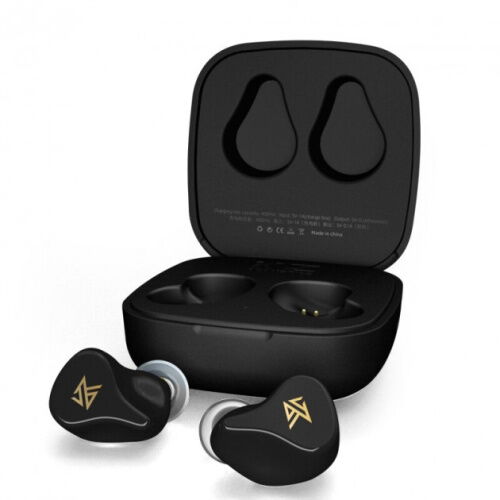 Беспроводные Bluetooth наушники KZ Z1 с кейсом для зарядки Черный фото в интернет магазине WiseSmart.com.ua