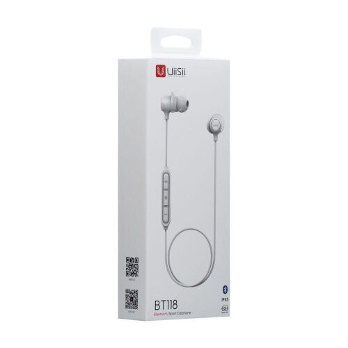 Беспроводная гарнитура UiiSii BT118 Bluetooth стерео наушники Белые фото в интернет магазине WiseSmart.com.ua