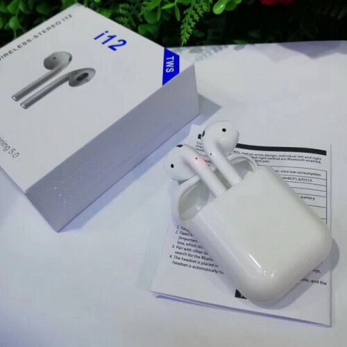 Беспроводные сенсорные Bluetooth наушники Earbuds i12-TWS Белые (220065) фото в интернет магазине WiseSmart.com.ua