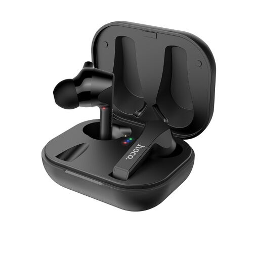 Беспроводные Bluetooth наушники вакуумные HOCO ES34 с зарядным кейсом Чёрные фото в интернет магазине WiseSmart.com.ua