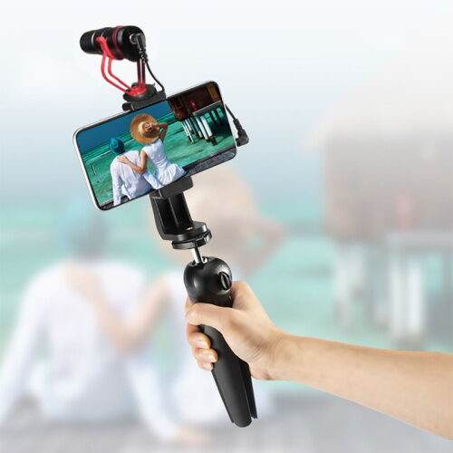 Направленный микрофон пушка для телефона, камеры, фотоаппарата  Savetek М100, кардиоидный, с ветрозащитой (100796) фото в интернет магазине WiseSmart.com.ua