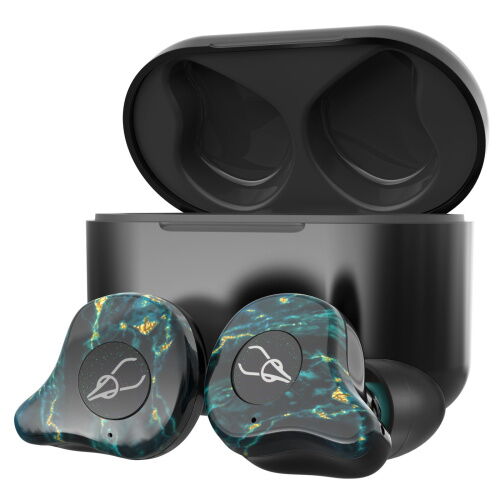 Беспроводные Bluetooth наушники Sabbat E12 Ultra Dream Stone c поддержкой aptX Черно-зеленый фото в интернет магазине WiseSmart.com.ua