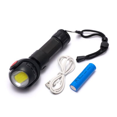 Светодиодный фонарик с вращающейся головкой на 360 градусов Led аккумуляторный с магнитом фото в интернет магазине WiseSmart.com.ua