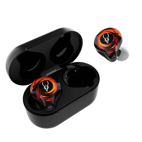Беспроводные Bluetooth наушники Sabbat G12 Elite Truth с поддержкой игрового режима (Черно-оранжевый) фото в интернет магазине WiseSmart.com.ua