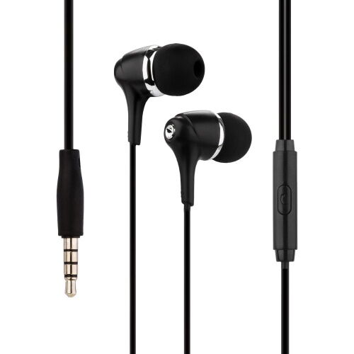 Дротові навушники вакумні з мікрофоном Hoco 3.5 mm M76 Maya 1.2 m Black фото в интернет магазине WiseSmart.com.ua