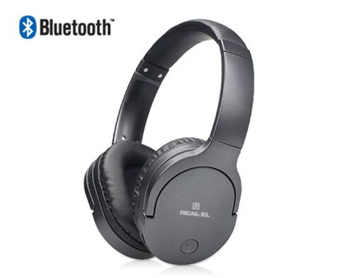 Bluetooth-гарнитура REAL-EL GD-855 Black (EL124100026) фото в интернет магазине WiseSmart.com.ua