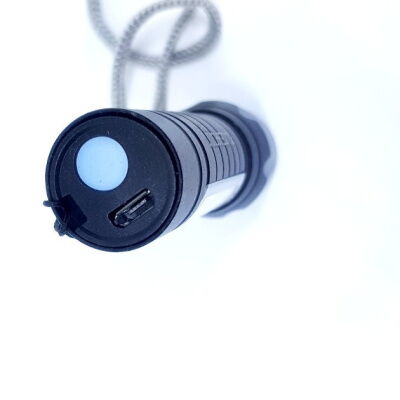 Компактный мощный аккумуляторный LED фонарик OOOPS USB COP BL-511 158000 W светодиодный с фокусировкой (1000329-Black-BL) фото в интернет магазине WiseSmart.com.ua