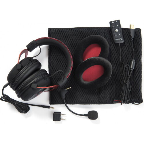 Наушники Kingston HyperX Cloud II Gaming Headset Red (KHX-HSCP-RD) фото в интернет магазине WiseSmart.com.ua