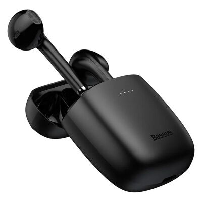 Беспроводные Bluetooth наушники BASEUS Encok W04 True Wireless Earphones NGW04-01 (Черные) фото в интернет магазине WiseSmart.com.ua