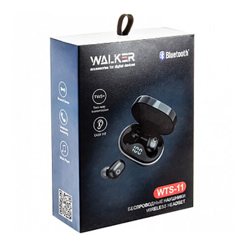 Наушники Bluetooth гарнитура Walker WTS-11 Black фото в интернет магазине WiseSmart.com.ua