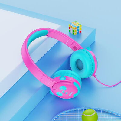 Наушники детские проводные HOCO Childrens headphones W31 розовые фото в интернет магазине WiseSmart.com.ua