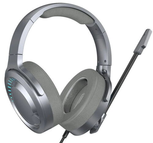 Игровые наушники BASEUS GAMO Immersive Virtual 3D Game headphone NGD05-0A (Серые) фото в интернет магазине WiseSmart.com.ua