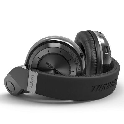 Беспроводные Bluetooth наушники Bluedio T2 Plus со встроенным радио Черный (hpblt2plusbl) фото в интернет магазине WiseSmart.com.ua