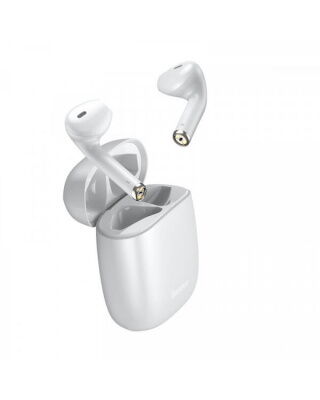 Наушники Bluetooth Baseus Encok True Wireless Earphones W04 White (NGW04-02) фото в интернет магазине WiseSmart.com.ua