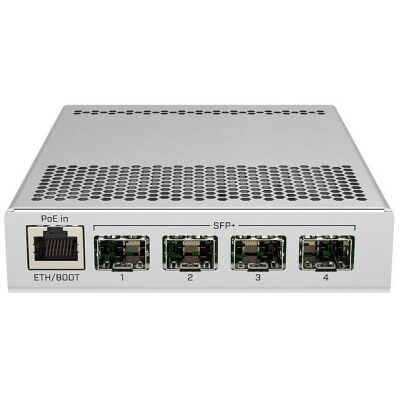 Коммутатор MikroTik CRS305-1G-4S+IN (1x1GE, 4xSFP+, Dual PSU, L3) фото в интернет магазине WiseSmart.com.ua