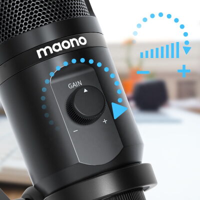 Микрофон Maono AU-PM461TR для игр и подкастов (Черный)