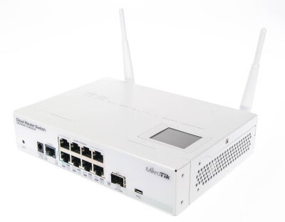 Коммутатор MikroTik CRS109-8G-1S-2HnD-IN (8x1Gb, 1x1Gb SFP, WiFi, L3) фото в интернет магазине WiseSmart.com.ua