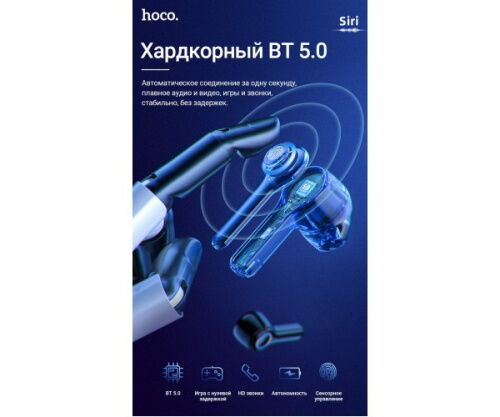 Наушники беспроводные Bluetooth Hoco ES45 Вlack фото в интернет магазине WiseSmart.com.ua