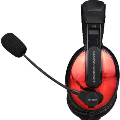Игровые наушники XTRIKE ME Gaming HP-307 с микрофоном проводные Черно-красные фото в интернет магазине WiseSmart.com.ua