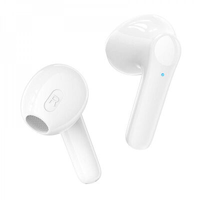 Беспроводные наушники Borofone BW15 Bluetooth V5.3 30/250mAh RGB подсветка 4h Type C White фото в интернет магазине WiseSmart.com.ua
