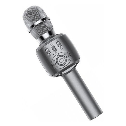 Беспроводной микрофон-колонка для караоке Joyroom external JR-MC2 Soul sound (Серый) фото в интернет магазине WiseSmart.com.ua