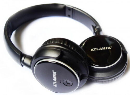 Накладные Bluetooth наушники Atlanfa AT-7612 Черные фото в интернет магазине WiseSmart.com.ua