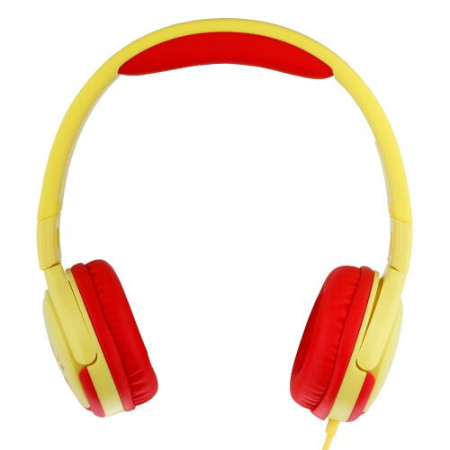 Проводные наушники накладные с микрофоном XO EP47 3.5 mm 1.2 m Red-Yellow фото в интернет магазине WiseSmart.com.ua