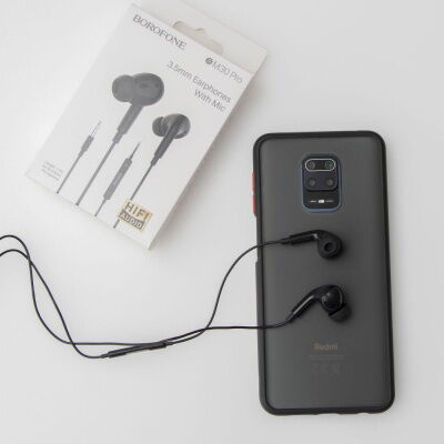 Вакуумные наушники Borofone BM30 Pro гарнитура для телефона Черный фото в интернет магазине WiseSmart.com.ua