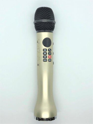 Беспроводной микрофон караоке MicMagic L-598 Золотой фото в интернет магазине WiseSmart.com.ua