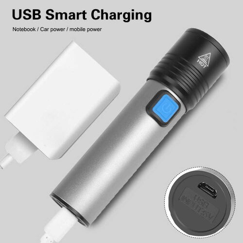 Фонарик аккумуляторный BL K31 USB charge 6811 фото в интернет магазине WiseSmart.com.ua